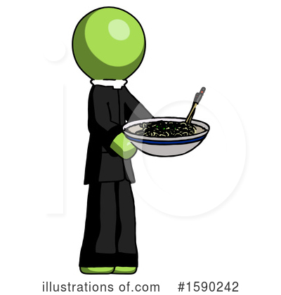 Royalty-Free (RF) Green Design Mascot Clipart Illustration by Leo Blanchette - Stock Sample #1590242