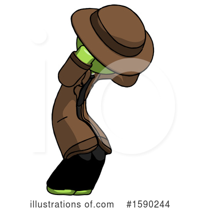 Royalty-Free (RF) Green Design Mascot Clipart Illustration by Leo Blanchette - Stock Sample #1590244