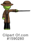 Green Design Mascot Clipart #1590280 by Leo Blanchette