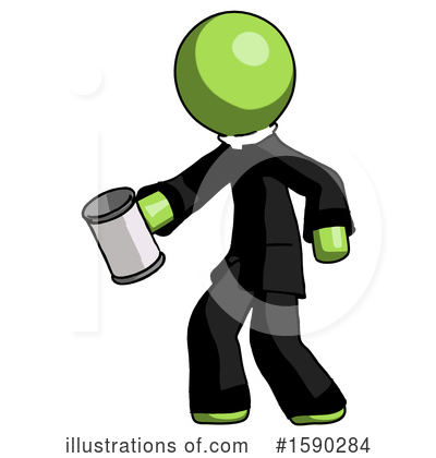 Royalty-Free (RF) Green Design Mascot Clipart Illustration by Leo Blanchette - Stock Sample #1590284