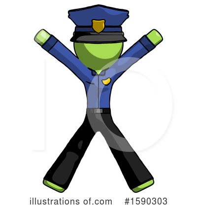 Royalty-Free (RF) Green Design Mascot Clipart Illustration by Leo Blanchette - Stock Sample #1590303