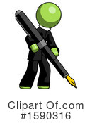 Green Design Mascot Clipart #1590316 by Leo Blanchette