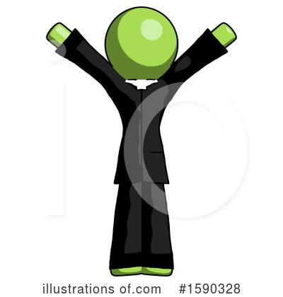 Royalty-Free (RF) Green Design Mascot Clipart Illustration by Leo Blanchette - Stock Sample #1590328