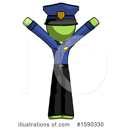 Royalty-Free (RF) Green Design Mascot Clipart Illustration by Leo Blanchette - Stock Sample #1590330