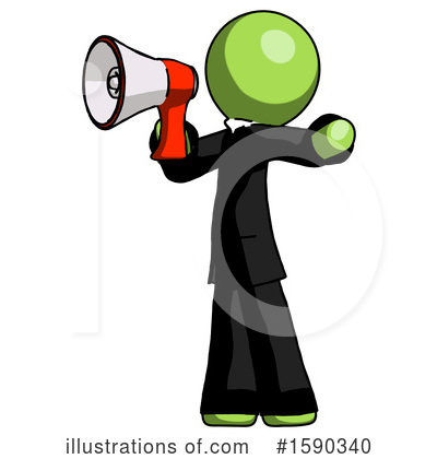 Royalty-Free (RF) Green Design Mascot Clipart Illustration by Leo Blanchette - Stock Sample #1590340