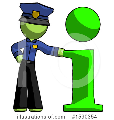 Royalty-Free (RF) Green Design Mascot Clipart Illustration by Leo Blanchette - Stock Sample #1590354
