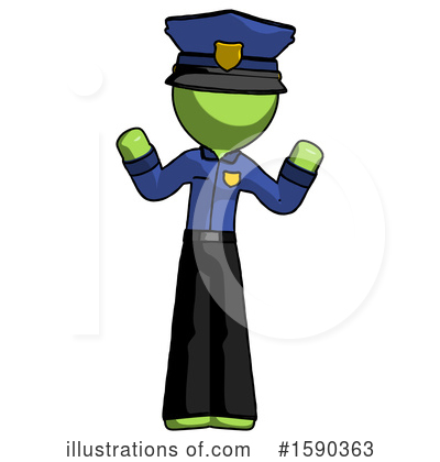 Royalty-Free (RF) Green Design Mascot Clipart Illustration by Leo Blanchette - Stock Sample #1590363