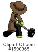 Green Design Mascot Clipart #1590365 by Leo Blanchette