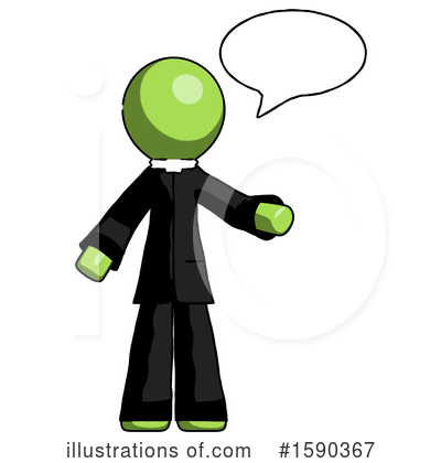 Royalty-Free (RF) Green Design Mascot Clipart Illustration by Leo Blanchette - Stock Sample #1590367