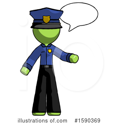 Royalty-Free (RF) Green Design Mascot Clipart Illustration by Leo Blanchette - Stock Sample #1590369