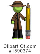 Green Design Mascot Clipart #1590374 by Leo Blanchette