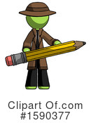 Green Design Mascot Clipart #1590377 by Leo Blanchette