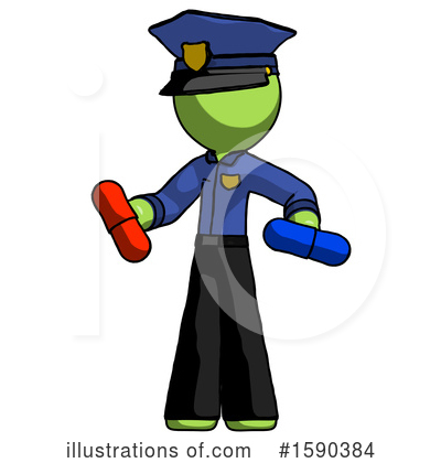 Royalty-Free (RF) Green Design Mascot Clipart Illustration by Leo Blanchette - Stock Sample #1590384