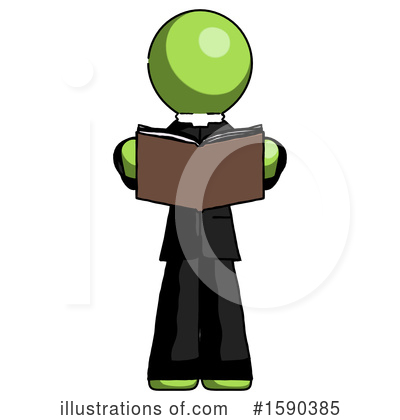 Royalty-Free (RF) Green Design Mascot Clipart Illustration by Leo Blanchette - Stock Sample #1590385