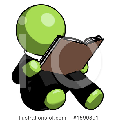 Royalty-Free (RF) Green Design Mascot Clipart Illustration by Leo Blanchette - Stock Sample #1590391