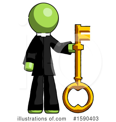 Royalty-Free (RF) Green Design Mascot Clipart Illustration by Leo Blanchette - Stock Sample #1590403