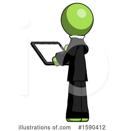 Royalty-Free (RF) Green Design Mascot Clipart Illustration by Leo Blanchette - Stock Sample #1590412