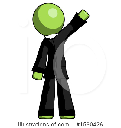 Royalty-Free (RF) Green Design Mascot Clipart Illustration by Leo Blanchette - Stock Sample #1590426