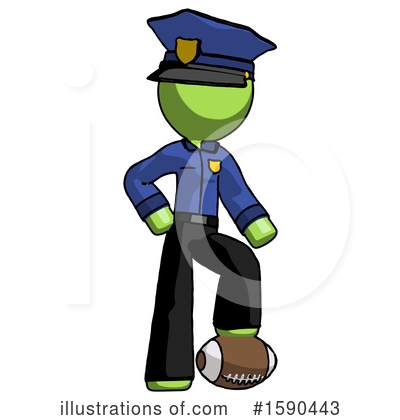 Royalty-Free (RF) Green Design Mascot Clipart Illustration by Leo Blanchette - Stock Sample #1590443