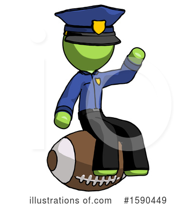 Royalty-Free (RF) Green Design Mascot Clipart Illustration by Leo Blanchette - Stock Sample #1590449