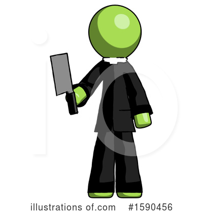 Royalty-Free (RF) Green Design Mascot Clipart Illustration by Leo Blanchette - Stock Sample #1590456