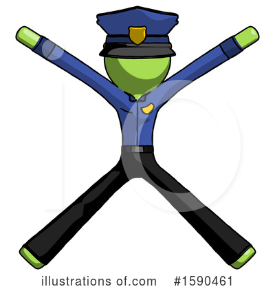 Royalty-Free (RF) Green Design Mascot Clipart Illustration by Leo Blanchette - Stock Sample #1590461