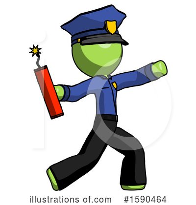 Royalty-Free (RF) Green Design Mascot Clipart Illustration by Leo Blanchette - Stock Sample #1590464