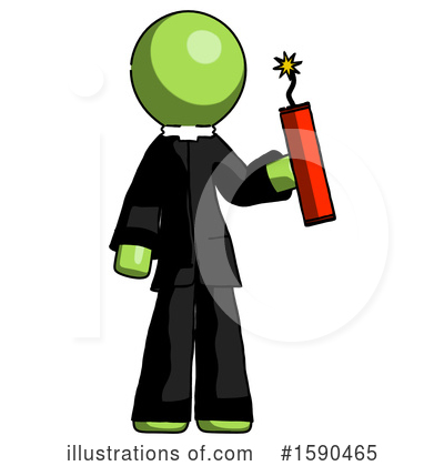 Royalty-Free (RF) Green Design Mascot Clipart Illustration by Leo Blanchette - Stock Sample #1590465