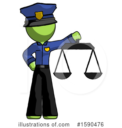 Royalty-Free (RF) Green Design Mascot Clipart Illustration by Leo Blanchette - Stock Sample #1590476