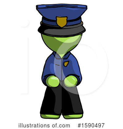 Royalty-Free (RF) Green Design Mascot Clipart Illustration by Leo Blanchette - Stock Sample #1590497