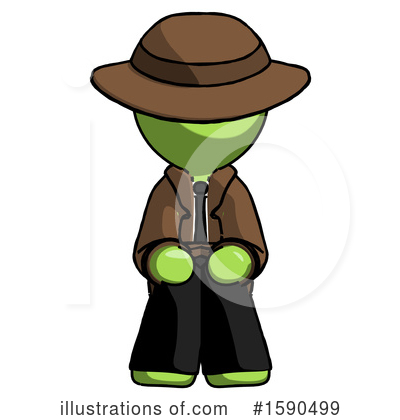 Royalty-Free (RF) Green Design Mascot Clipart Illustration by Leo Blanchette - Stock Sample #1590499