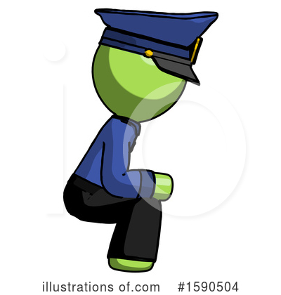 Royalty-Free (RF) Green Design Mascot Clipart Illustration by Leo Blanchette - Stock Sample #1590504