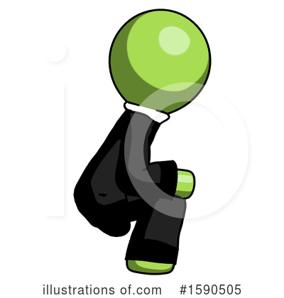 Royalty-Free (RF) Green Design Mascot Clipart Illustration by Leo Blanchette - Stock Sample #1590505