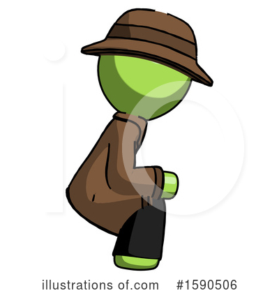 Royalty-Free (RF) Green Design Mascot Clipart Illustration by Leo Blanchette - Stock Sample #1590506