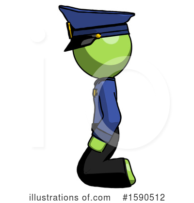 Royalty-Free (RF) Green Design Mascot Clipart Illustration by Leo Blanchette - Stock Sample #1590512