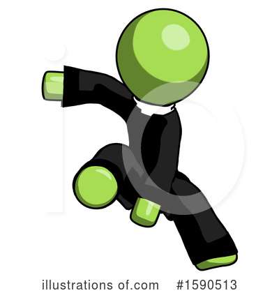Royalty-Free (RF) Green Design Mascot Clipart Illustration by Leo Blanchette - Stock Sample #1590513