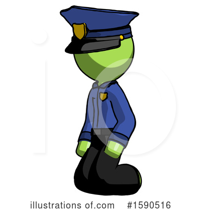 Royalty-Free (RF) Green Design Mascot Clipart Illustration by Leo Blanchette - Stock Sample #1590516