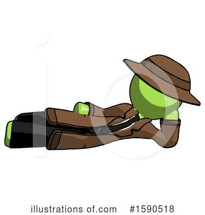 Royalty-Free (RF) Green Design Mascot Clipart Illustration by Leo Blanchette - Stock Sample #1590518