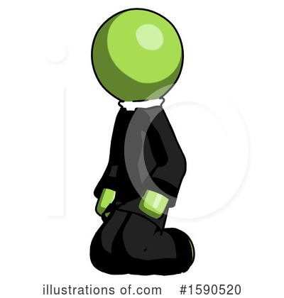 Royalty-Free (RF) Green Design Mascot Clipart Illustration by Leo Blanchette - Stock Sample #1590520