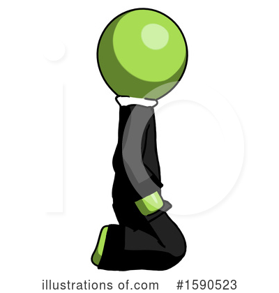Royalty-Free (RF) Green Design Mascot Clipart Illustration by Leo Blanchette - Stock Sample #1590523