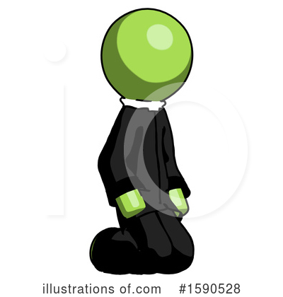 Royalty-Free (RF) Green Design Mascot Clipart Illustration by Leo Blanchette - Stock Sample #1590528