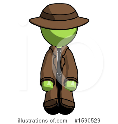 Royalty-Free (RF) Green Design Mascot Clipart Illustration by Leo Blanchette - Stock Sample #1590529