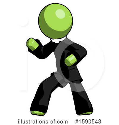 Royalty-Free (RF) Green Design Mascot Clipart Illustration by Leo Blanchette - Stock Sample #1590543