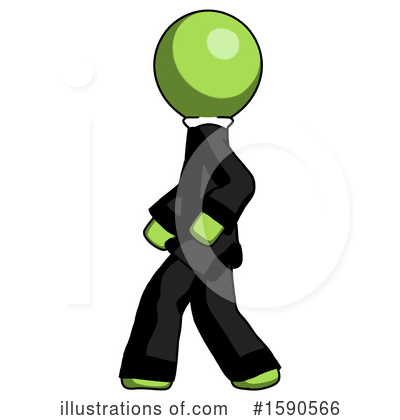 Royalty-Free (RF) Green Design Mascot Clipart Illustration by Leo Blanchette - Stock Sample #1590566