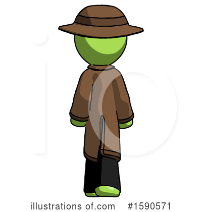 Royalty-Free (RF) Green Design Mascot Clipart Illustration by Leo Blanchette - Stock Sample #1590571