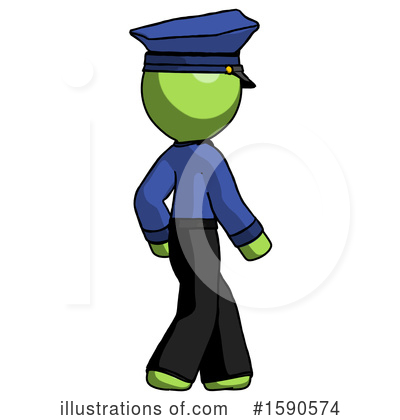 Royalty-Free (RF) Green Design Mascot Clipart Illustration by Leo Blanchette - Stock Sample #1590574