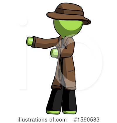 Royalty-Free (RF) Green Design Mascot Clipart Illustration by Leo Blanchette - Stock Sample #1590583