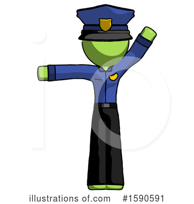Royalty-Free (RF) Green Design Mascot Clipart Illustration by Leo Blanchette - Stock Sample #1590591
