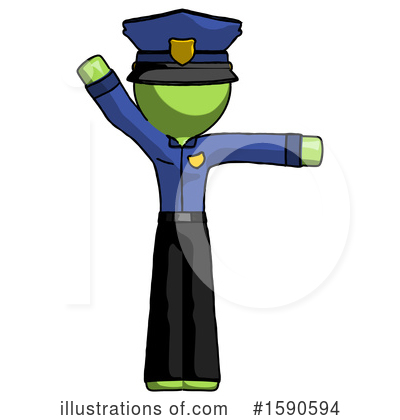 Royalty-Free (RF) Green Design Mascot Clipart Illustration by Leo Blanchette - Stock Sample #1590594