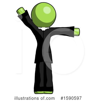 Royalty-Free (RF) Green Design Mascot Clipart Illustration by Leo Blanchette - Stock Sample #1590597
